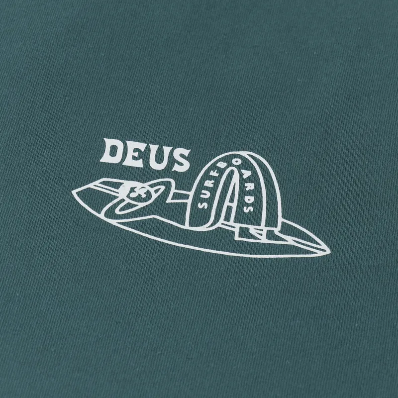 Deus Ex Machina Layback T Shirt Jasper Green-5