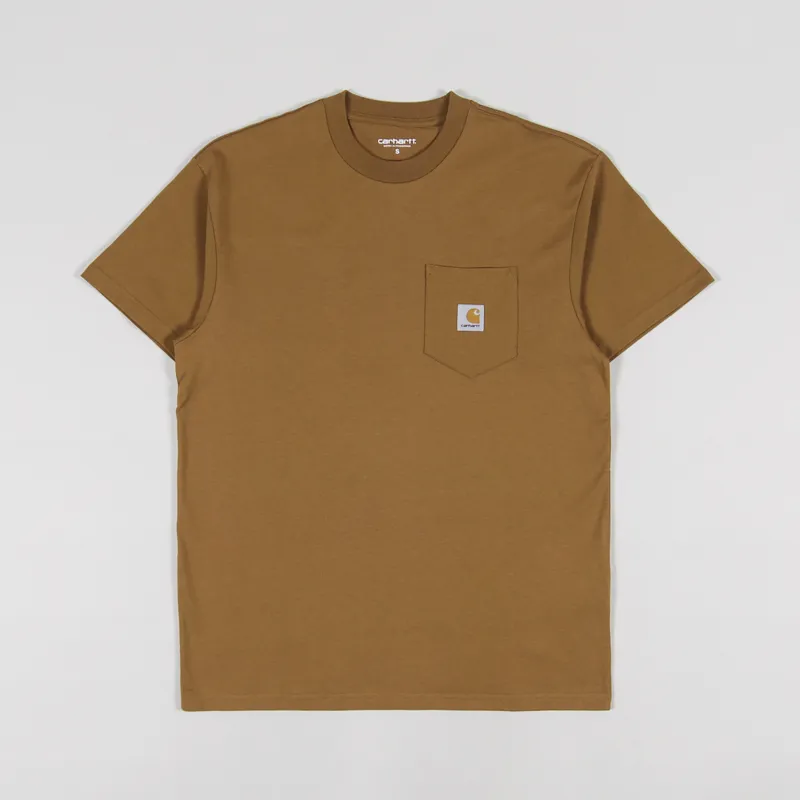 Carhartt WIP Local Pocket T Shirt Dusty Hamilton Brown-1