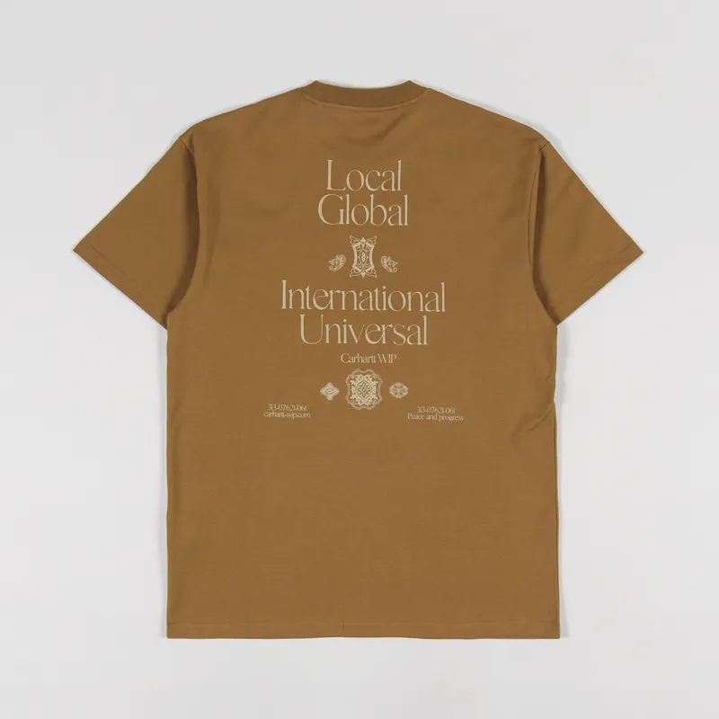 Carhartt WIP Local Pocket T Shirt Dusty Hamilton Brown