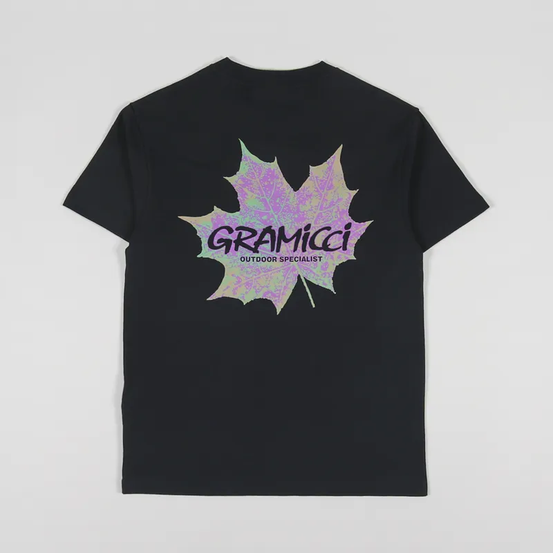Gramicci Leaf T Shirt Black