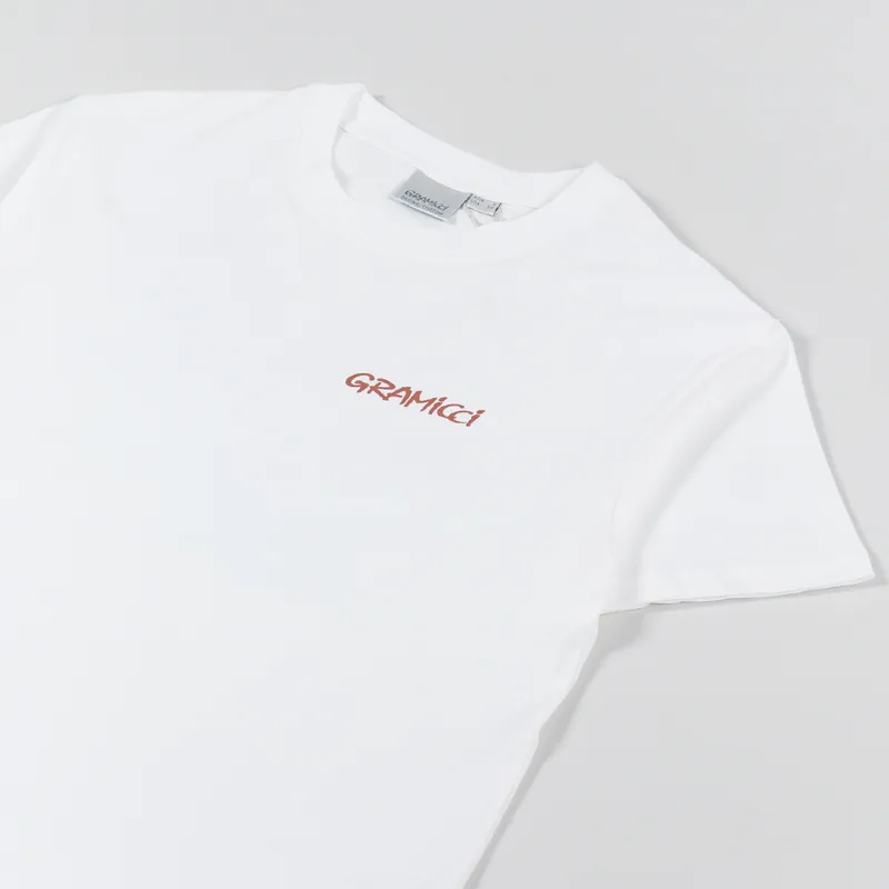 Gramicci Leaf T Shirt White-3