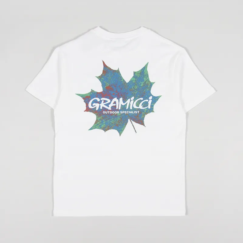 Gramicci Leaf T Shirt White