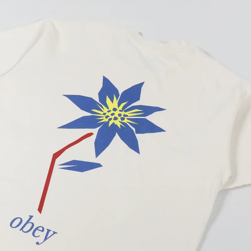 Obey Leafy T Shirt Sago-2