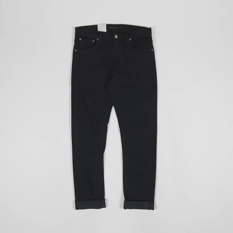 Nudie Jeans Lean Dean Black Skies-1