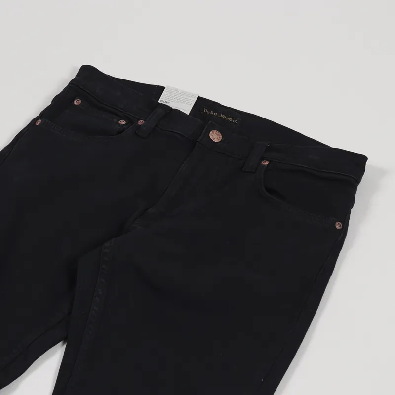 Nudie Jeans Lean Dean Black Skies-5