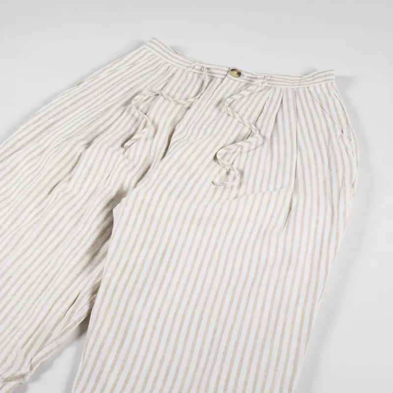 L.F.Markey Womens Lennon Trousers Almond Stripe-8