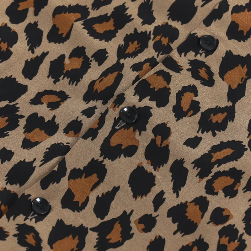 Portuguese Flannel Leopard Shirt Brown-4