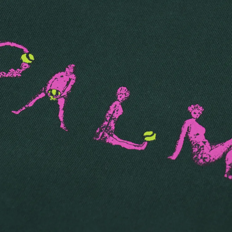 Palmes Tennis Society Letters Crew Neck Green-3