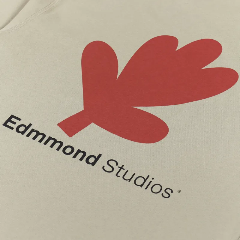 Edmmond Studios Lettuce T Shirt Plain Tan-4