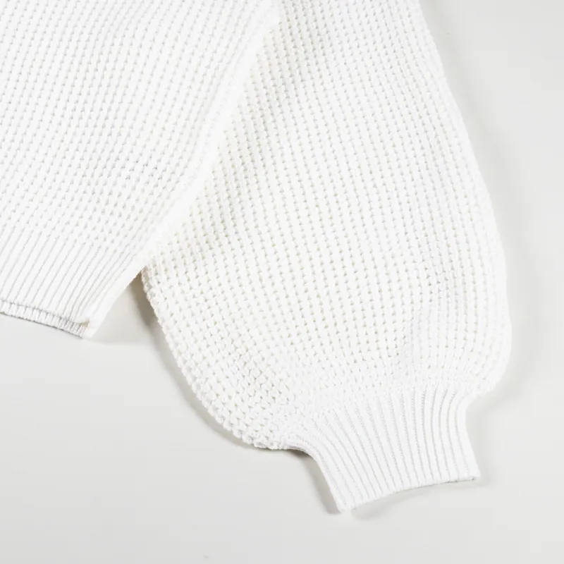 Rhythm Womens Classic Knit Jumper White-8