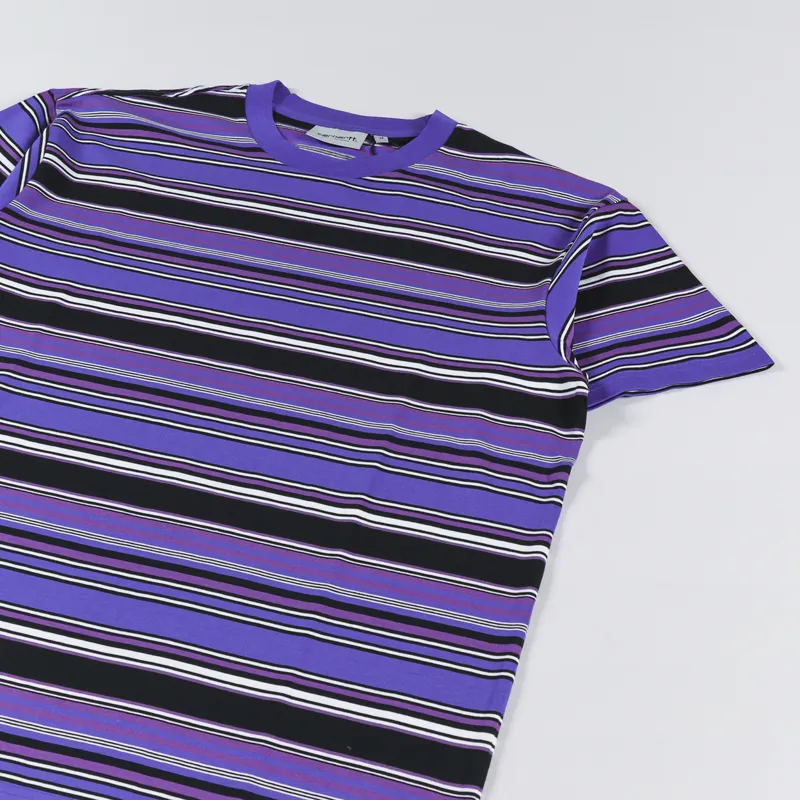 Carhartt WIP Lafferty T Shirt Lafferty Stripe Lazurite-1