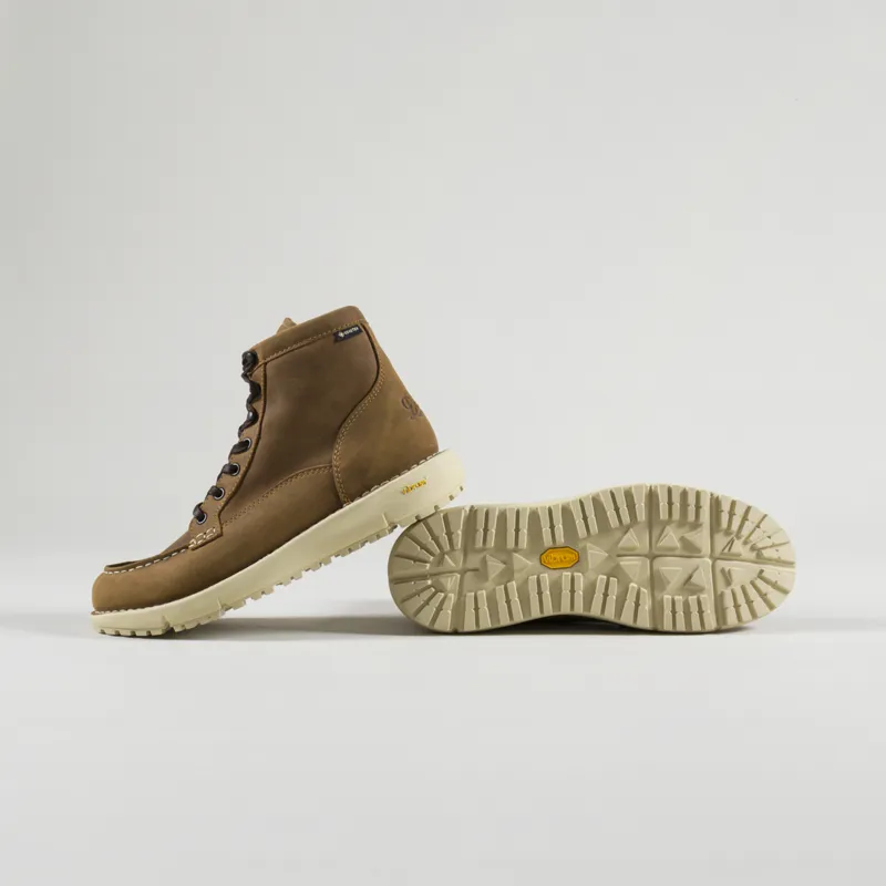 Danner USA Mens Logger Moc 917 GORETEX Work Boots Bone Brown