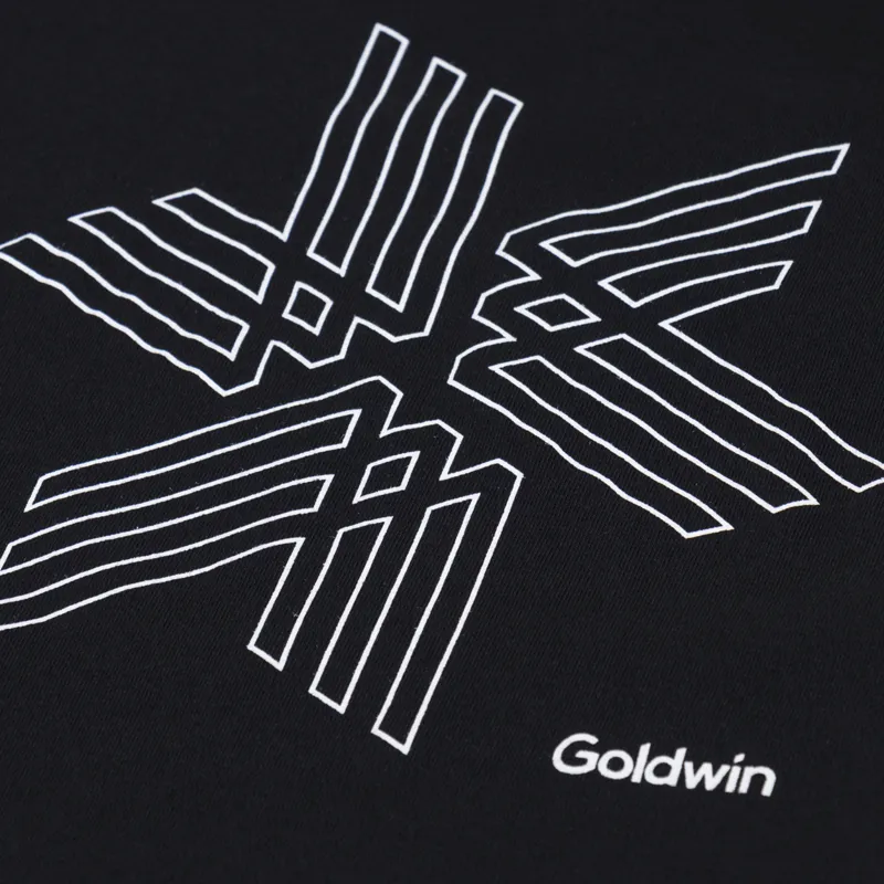 Goldwin Big Logo T Shirt Black-2