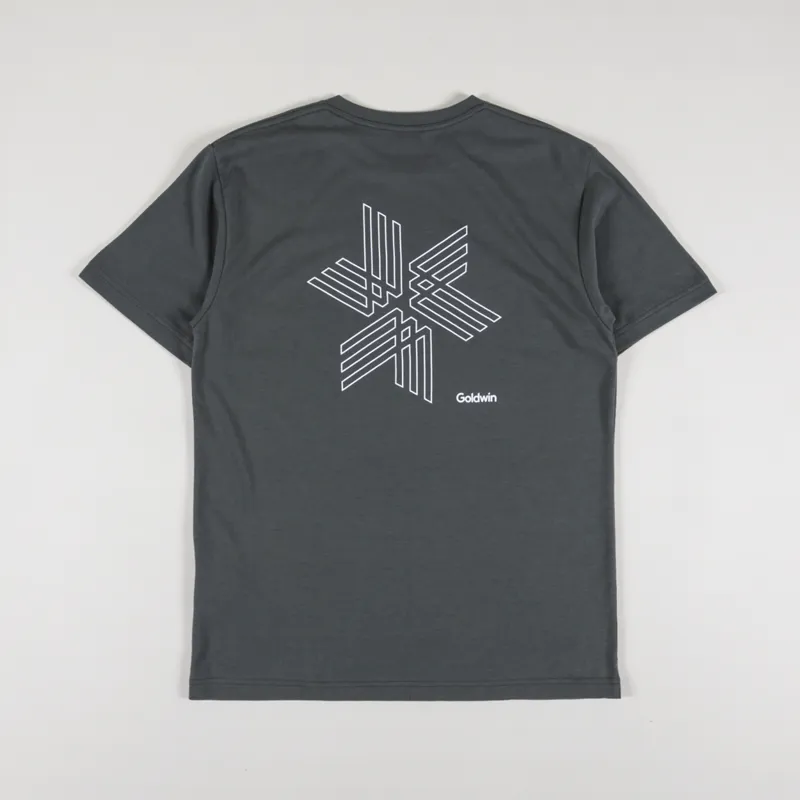 Goldwin Big Logo T Shirt Olive Drab