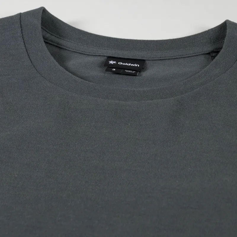 Goldwin Big Logo T Shirt Olive Drab-3