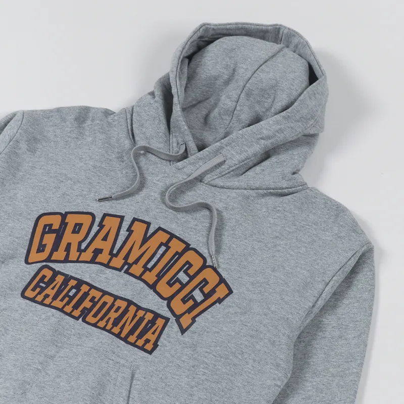 Gramicci Logo Hooded Sweat Heather Grey-2