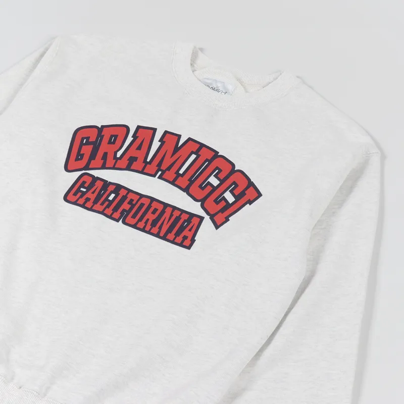 Gramicci Logo Sweat Oatmeal-2