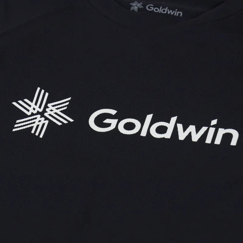 Goldwin Logo WF Dry T Shirt Black-3