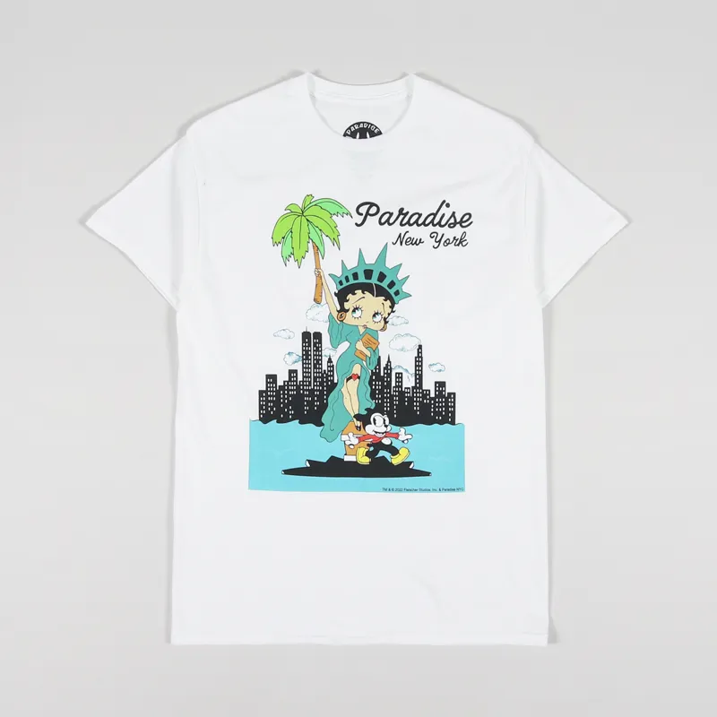 Paradise NYC Liberty Palm T Shirt White
