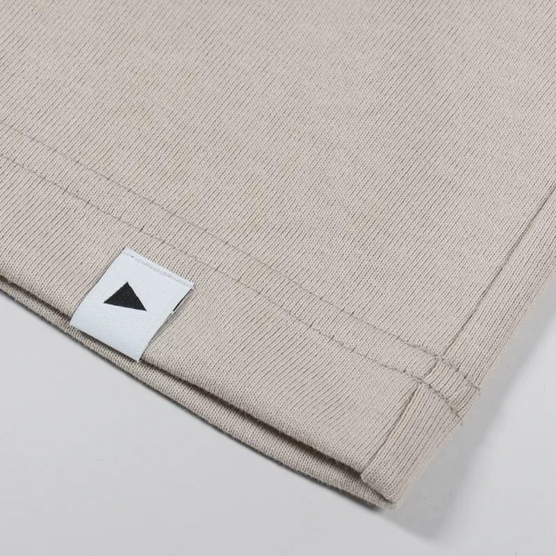 And Wander Life Human Long Sleeve T Shirt Beige-4