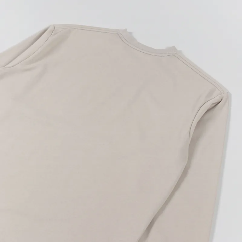 And Wander Life Human Long Sleeve T Shirt Beige-3