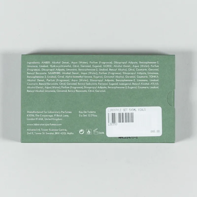  Laboratory Perfumes Lifestyle Set 5x5ml Vials-3