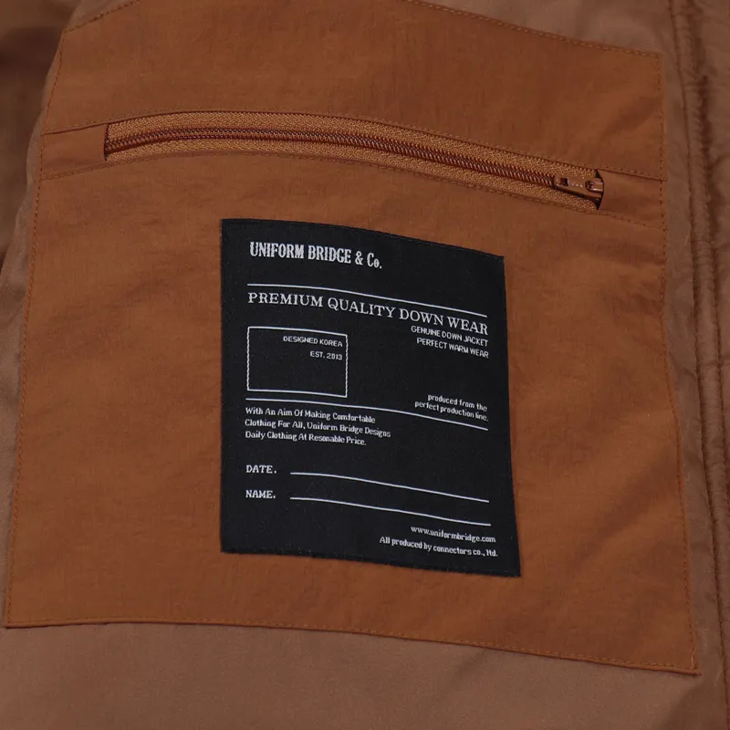 Uniform Bridge Light Down Parka Orange-7