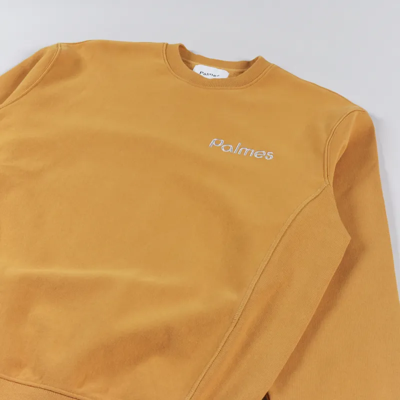 Palmes Tennis Society Line Crew Neck Sweatshirt Nugget-2