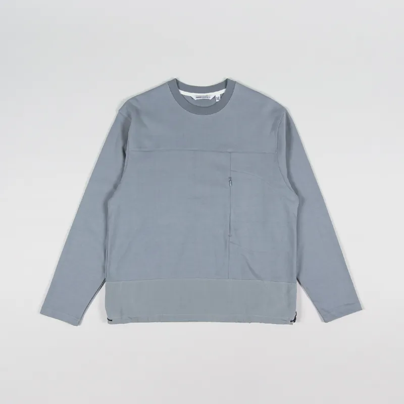 Uniform Bridge Line Pocket Crew Sweat Grey