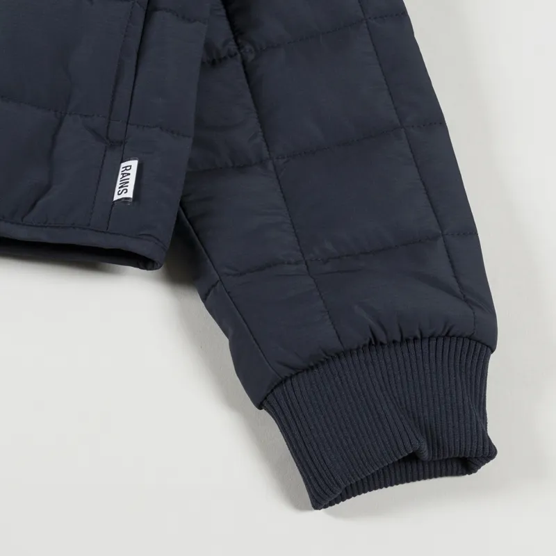 Rains Womens Liner Bomber Jacket Navy-11