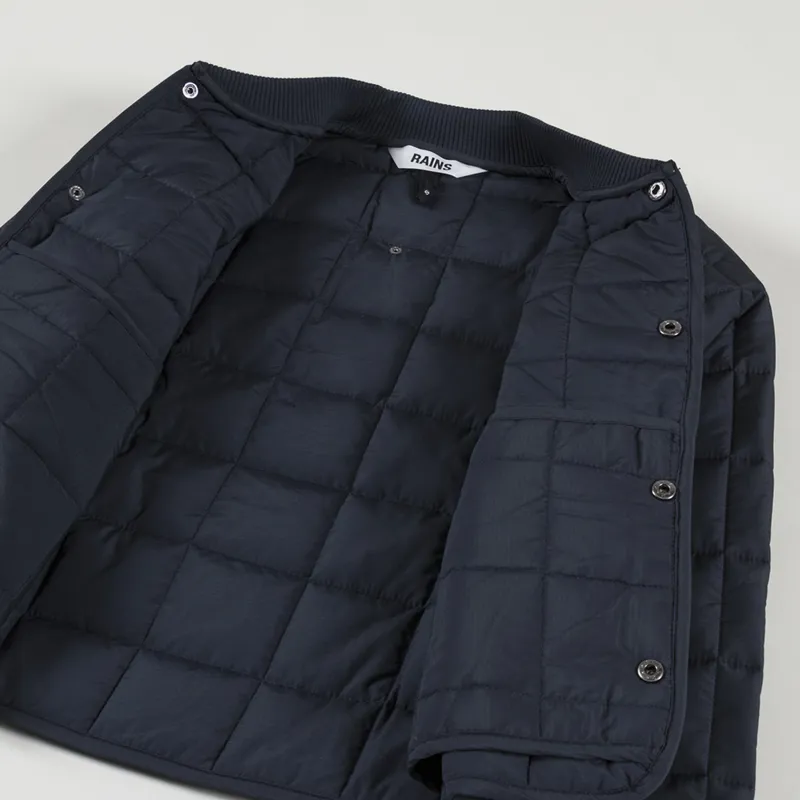 Rains Womens Liner Bomber Jacket Navy-7