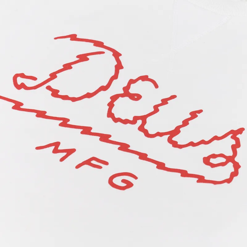 Deus Ex Machina Livewire Crew Sweat Vintage White-5