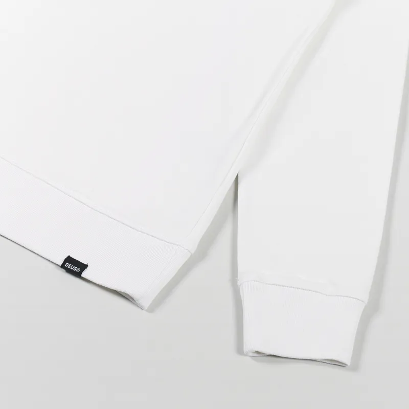 Deus Ex Machina Livewire Crew Sweat Vintage White-4