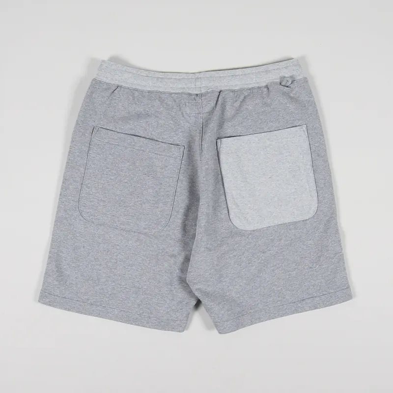 Universal Works Lumber Short Grey Marl Fleece-1