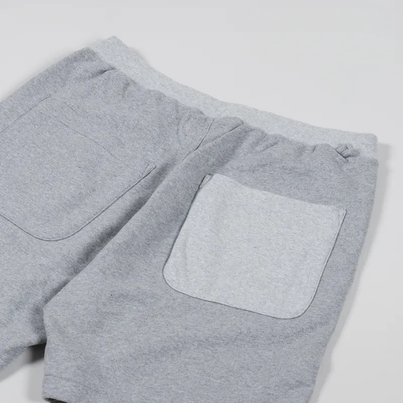 Universal Works Lumber Short Grey Marl Fleece-3