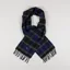 Fred Perry Lambswool Tartan Scarf Field Green Light Oyster
