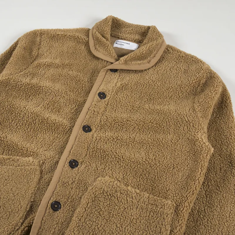 Universal Works Lancaster Jacket Sand Mountain Fleece-3