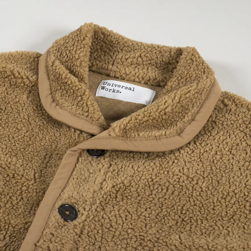 Universal Works Lancaster Jacket Sand Mountain Fleece-8