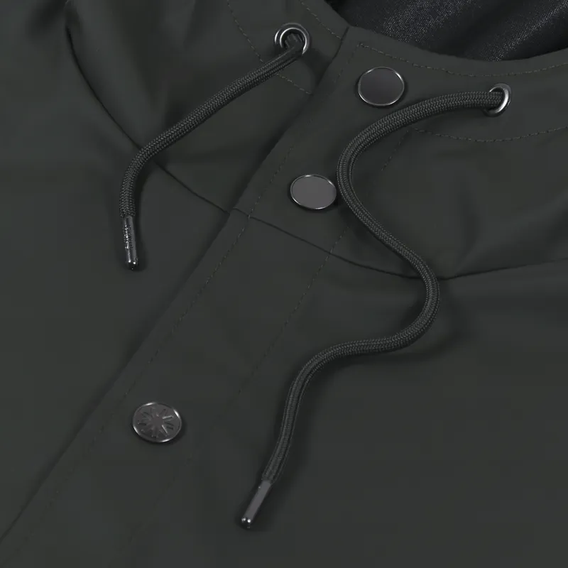 Rains Waterproof Long Jacket Green-8