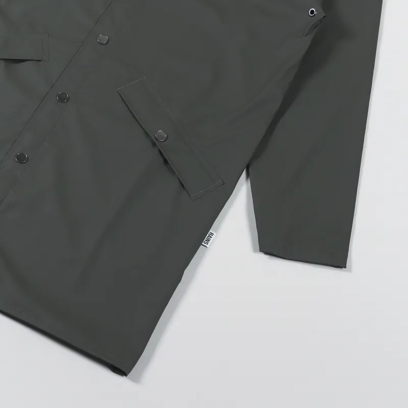 Rains Waterproof Long Jacket Green-6