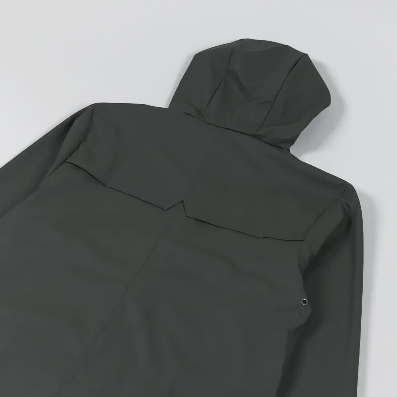 Rains Waterproof Long Jacket Green-4