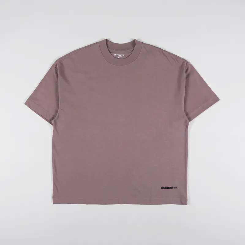 Carhartt WIP Link Script T Shirt Lupinus Black