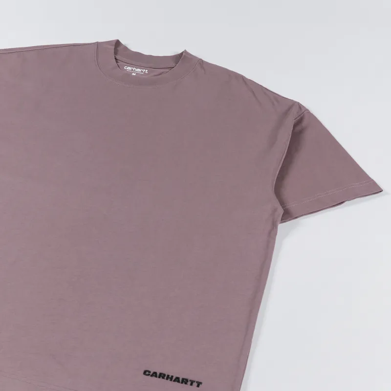 Carhartt WIP Link Script T Shirt Lupinus Black-2