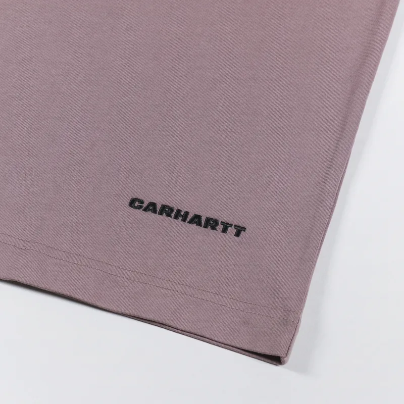 Carhartt WIP Link Script T Shirt Lupinus Black-1