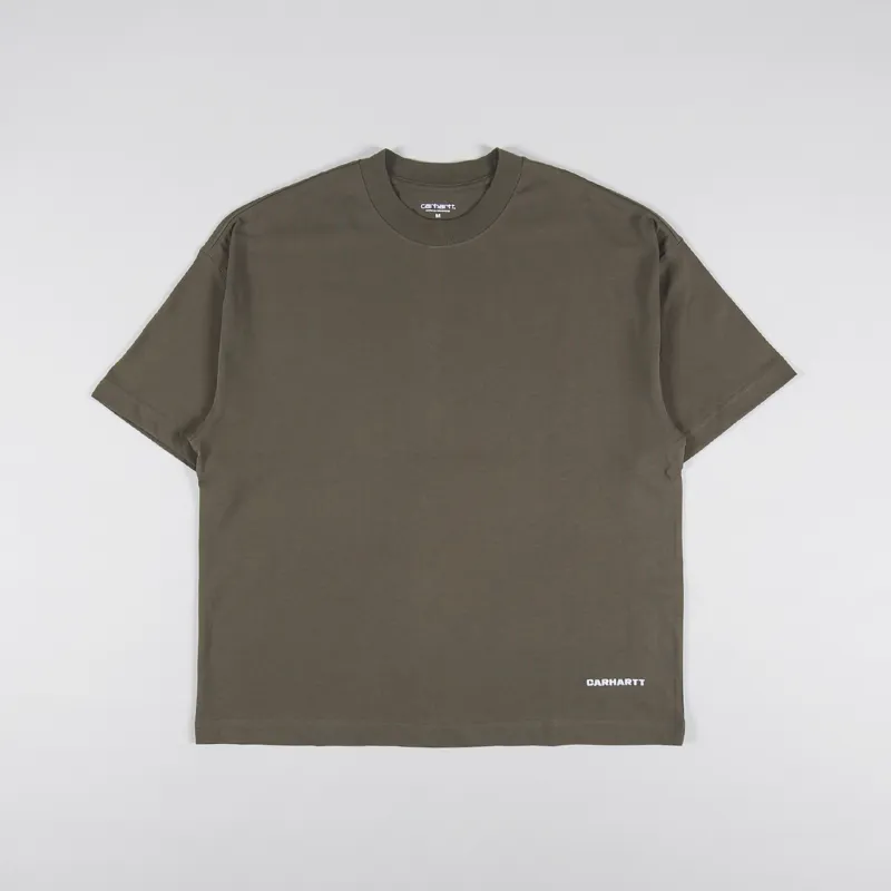 Carhartt WIP Link Script T Shirt Nettle White