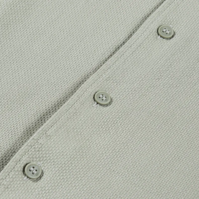 Fred Perry Linen Blend Revere Collar Shirt Seagrass-3