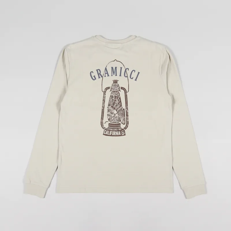 Gramicci Lantern Long Sleeve T Shirt Smoke Beige