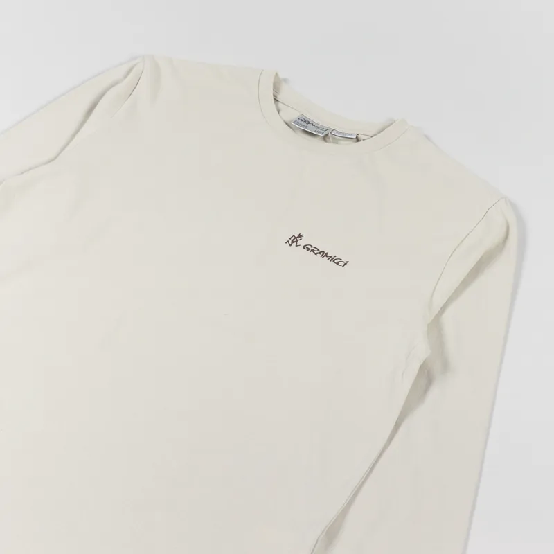 Gramicci Lantern Long Sleeve T Shirt Smoke Beige-3