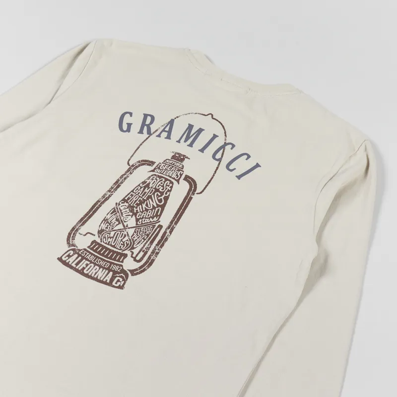 Gramicci Lantern Long Sleeve T Shirt Smoke Beige-2