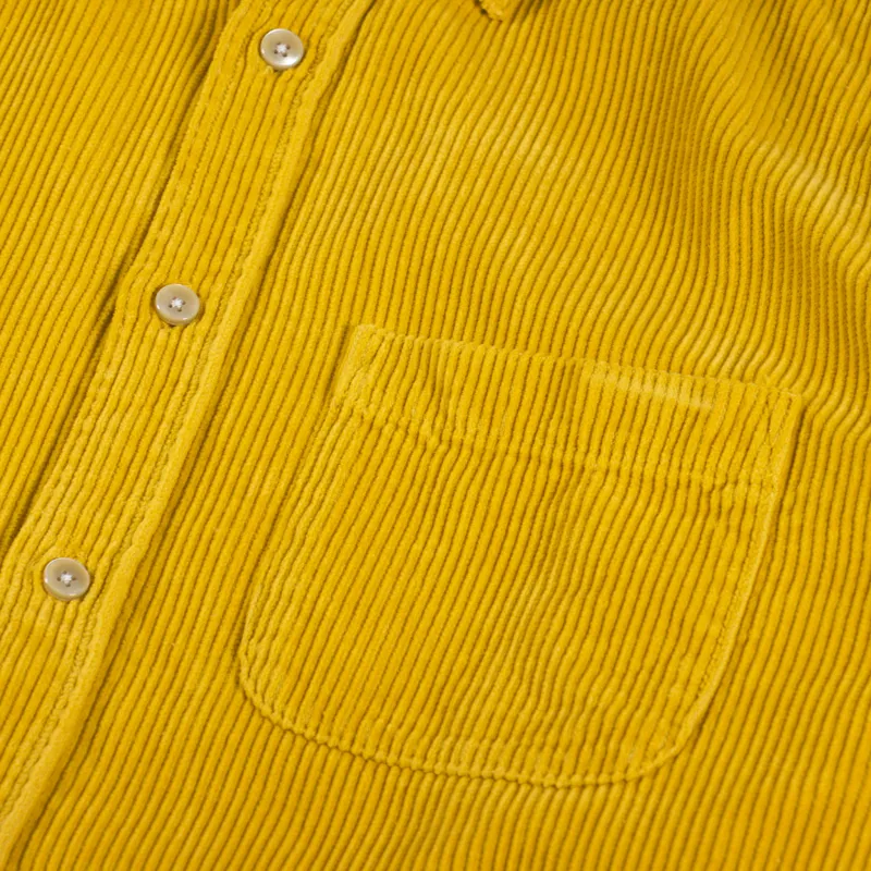 Portuguese Flannel Lobo Cord Shirt Mustard-3
